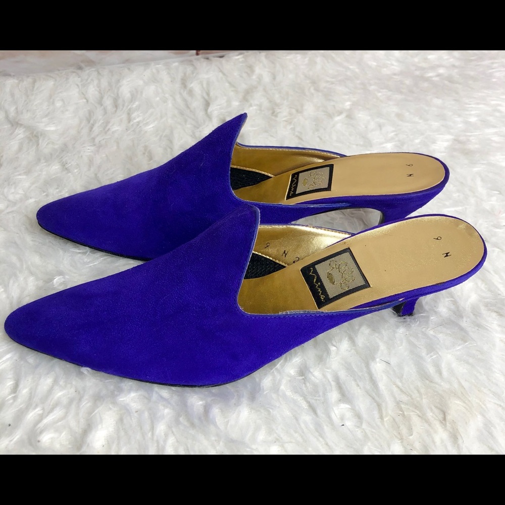 Nina Purple Mules